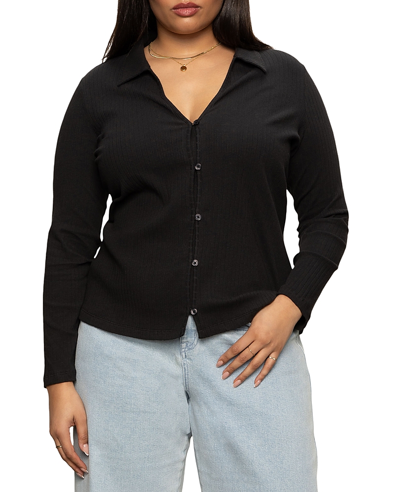 Sanctuary Plus Daydreamer Knit Shirt