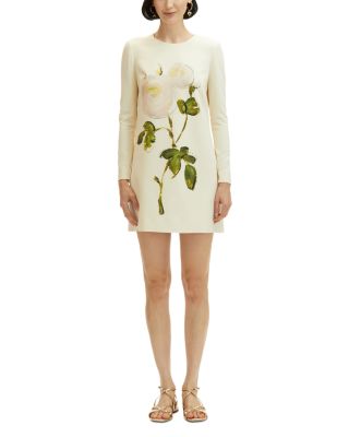 Painted Rose Long Sleeve Dress