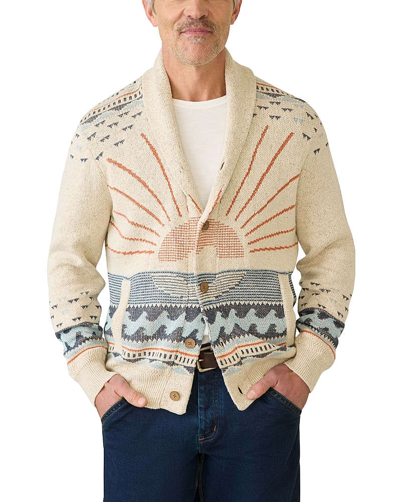 Faherty Shawl Collar Cardigan Sweater