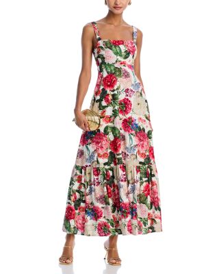 AQUA - Floral Maxi Dress - Exclusive