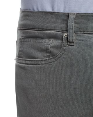 L'Homme Slim Brushed Twill Pants in Dark Storm