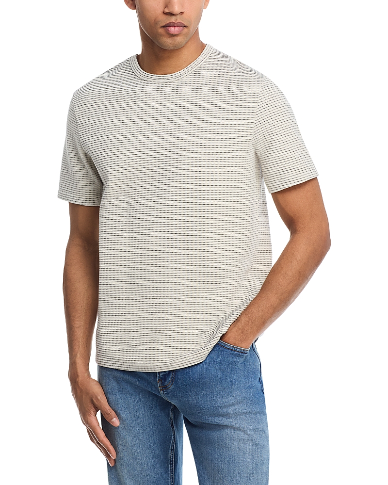 Frame Jacquard Striped Regular Fit Tee