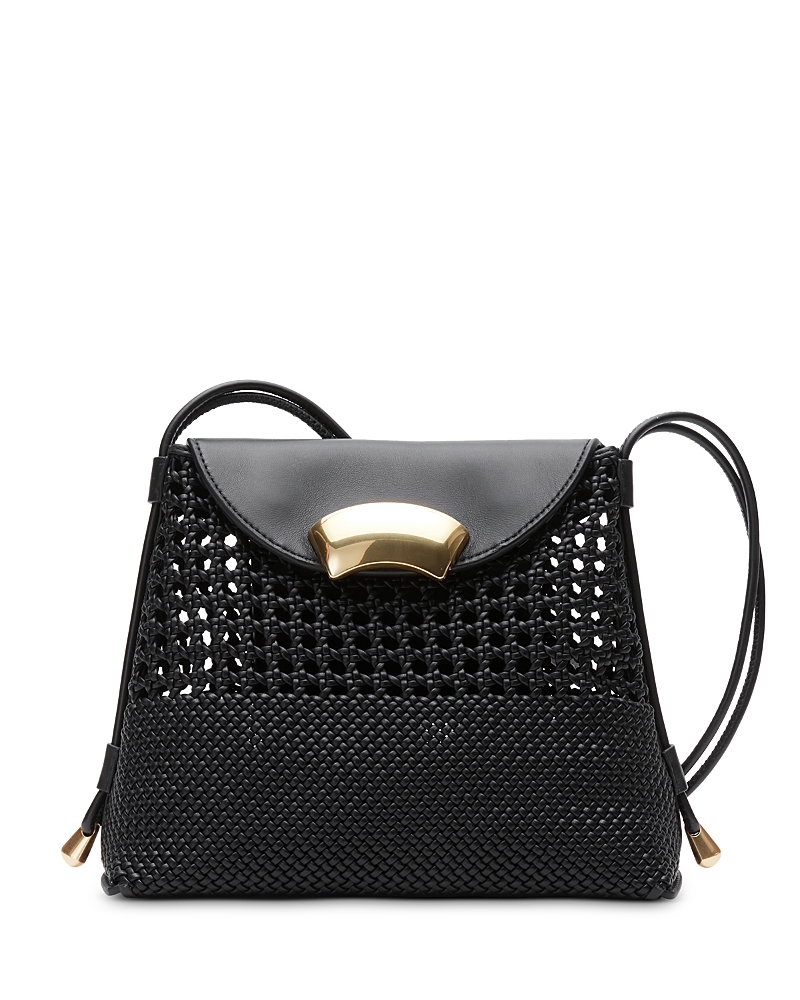 3.1 Phillip Lim Id Petit Soft Macrame Leather Shoulder Bag In Black