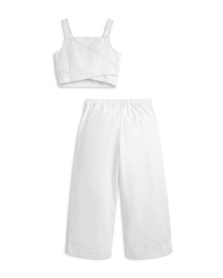 Girls' Cotton Canvas Top & Pant Set - Big Kid