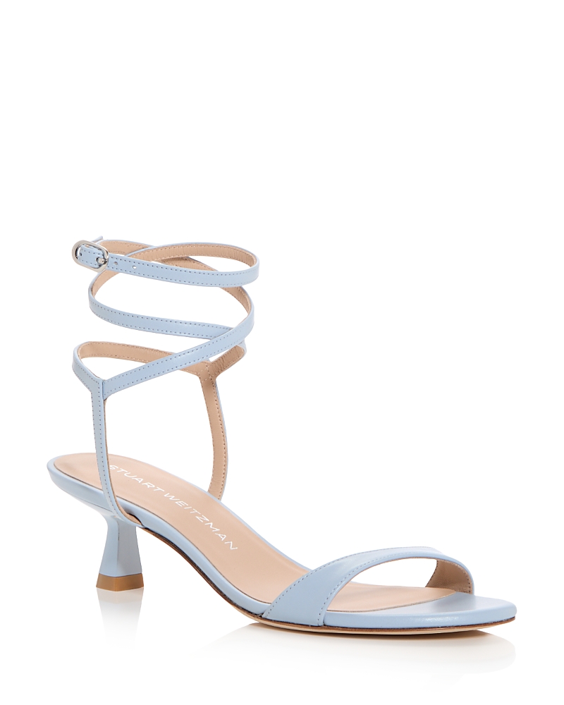 Stuart Weitzman Women's Nudist 50 Wrap Sandals In Cielo