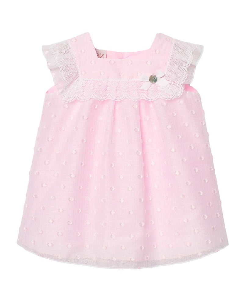 Paz Rodriguez Girls' Linda Dress - Baby In Chalk Pink