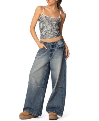 Camo Contrast Tank Top