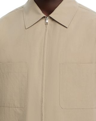 Light Poplin Zip Shirt