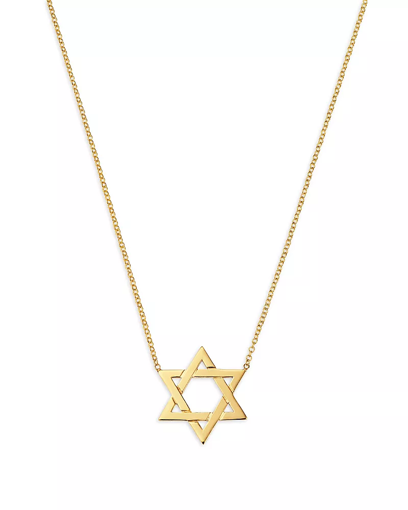 Zoe Chicco 14K Yellow Gold Spiritual Star of David Pendant Necklace, 14