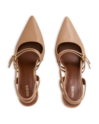 Women's Beatrice Pointed Toe Double Buckle High Heel Pumps