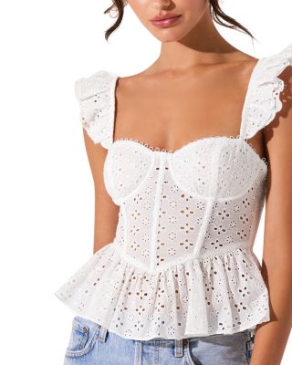 Baylin Bustier Peplum Top