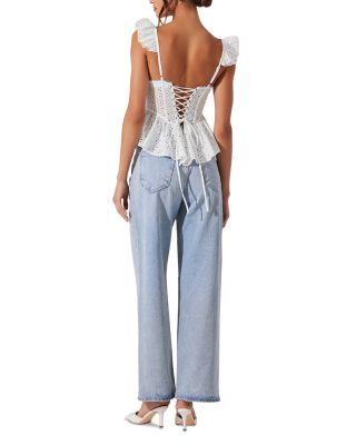 Baylin Bustier Peplum Top