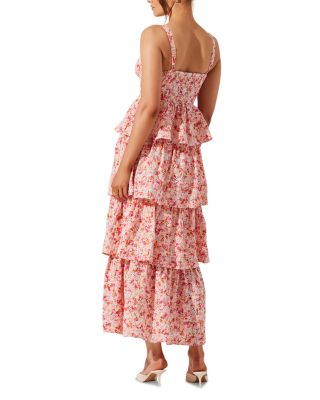 Midsummer Tiered Floral Print Dress