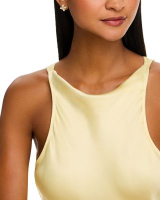 18K Yellow Gold Venetian Princess Mother of Pearl & Diamond Flower Stud Earrings