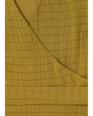 Alex Textured Wrap Midi Dress