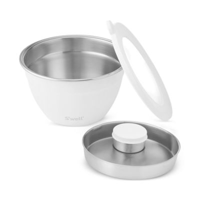 Stainless Steel Salad Bowl Kit, 64 Oz