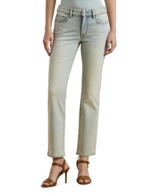 Ralph Lauren - Mid Rise Straight Ankle Jeans