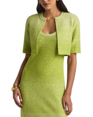 Degrade Stripe Sequin Knit Jacket