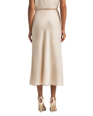 Rhinestone Embellished Jersey Skirt