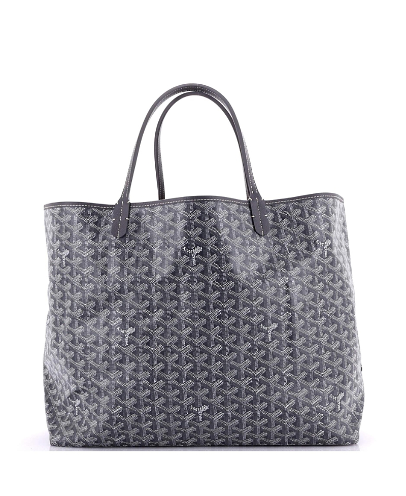 Pre-owned Pre-owned Goyard Goyard Gm Saint Louis Tote Coated Canvas In Gray