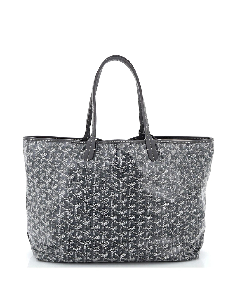 Pre-owned Pre-owned Goyard Goyard Pm Saint Louis Tote Coated Canvas In Gray