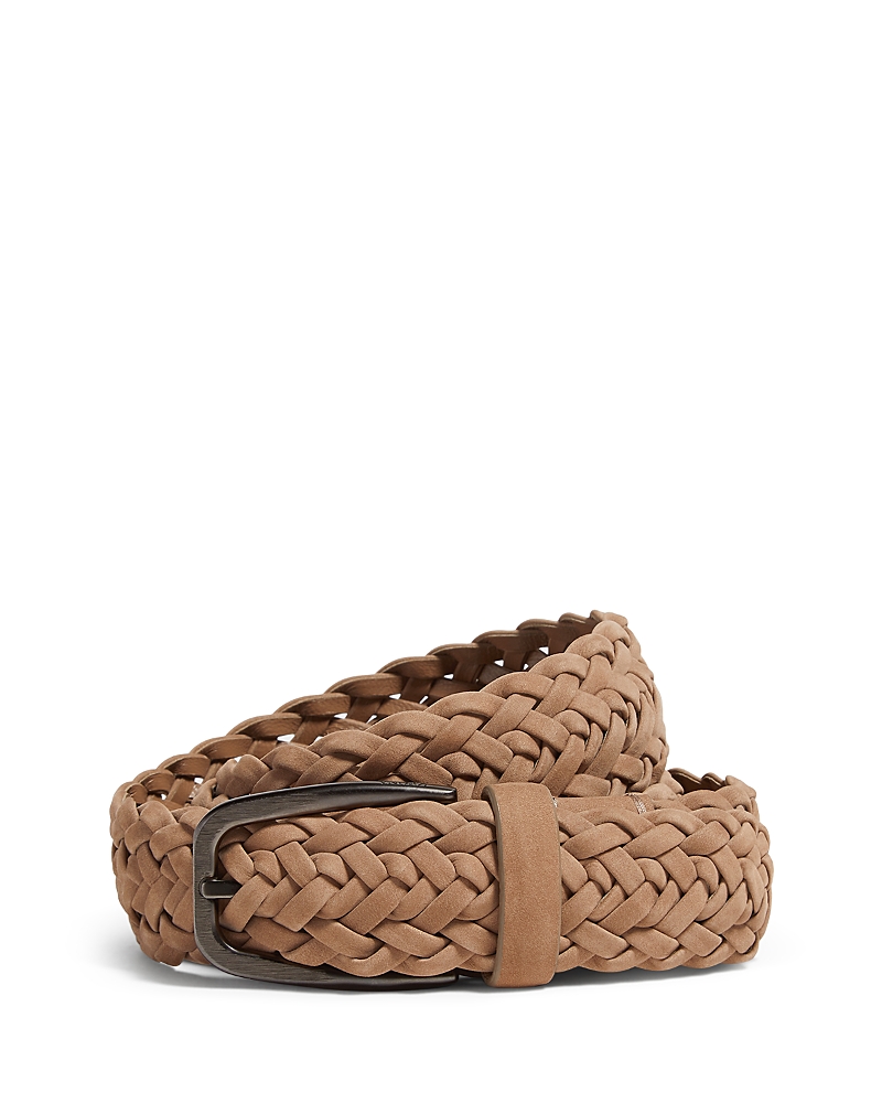 Zegna Braided Leather Belt