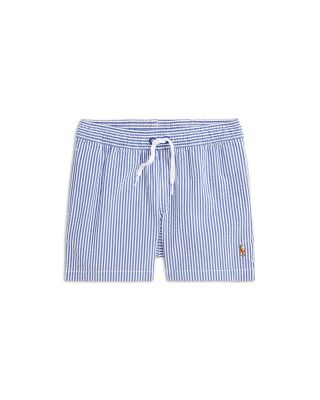 Ralph Lauren - Boys' Traveler Stretch Seersucker Swim Trunk - Little Kid