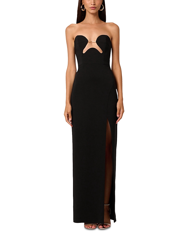 Liv Foster Madison Crepe Long Dress