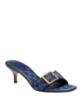 COACH - Women's Margot Signature Denim Sandals