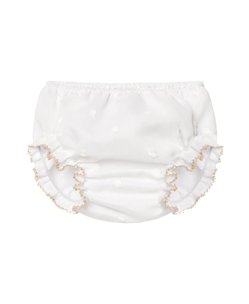 Paz Rodriguez Girls' Lino Bloomers - Baby In White