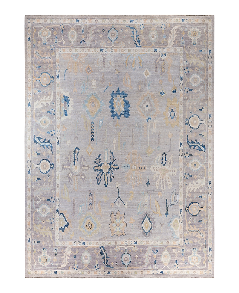 Bloomingdale's Colorful Oushak M1945 Area Rug, 10' X 13'8 In Gray