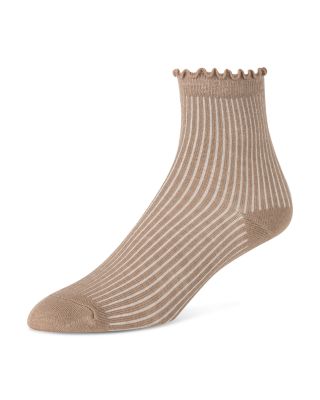 Ruffled Anklet Socks, Set of 3