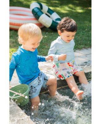 Boys' UPF 50+ Recycled Fishing Net Swim Trunk - Baby