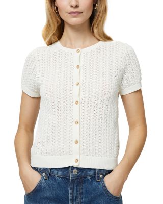 Pointelle Button Cardigan