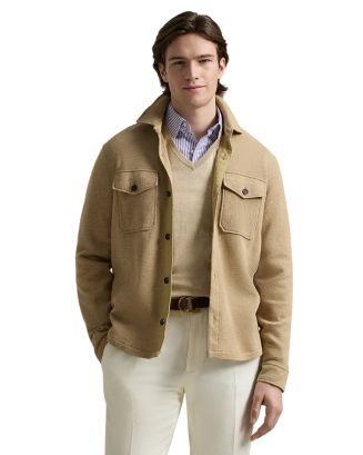 Polo Ralph Lauren Double Knit Mesh Shirt Jacket | Bloomingdale's Men