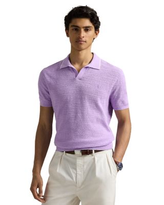 Polo Ralph Lauren Textured Cotton-Linen Polo Sweater
