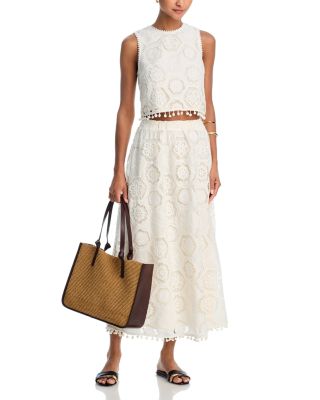 Square Crochet Midi Skirt - Exclusive 