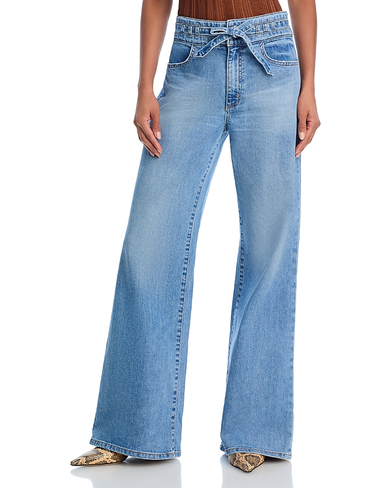 Askk Ny Rio High Rise Wide Leg Jeans in Blondie