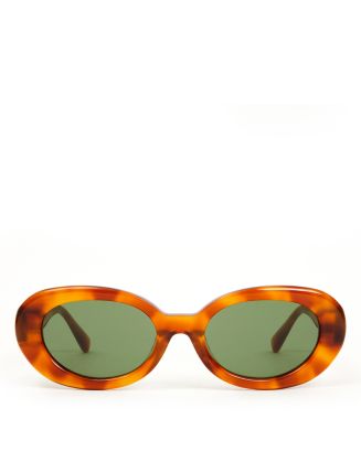 クラッセ エヴニッシュ　『カラー　オーク』 Clare V. Oval Sunglasses, 55mm | Bloomingdale's Jewelry & Accessories