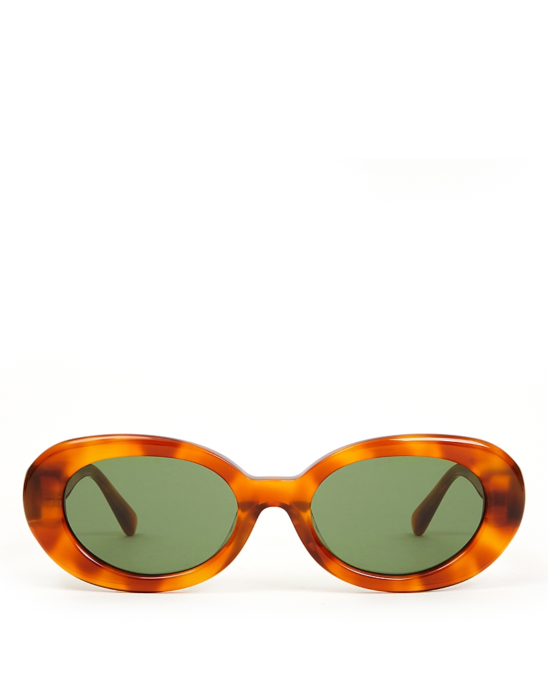 Clare V Oval Sunglasses, 55mm