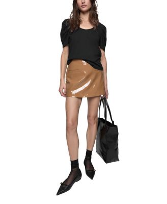 Hayden Faux Patent Skort