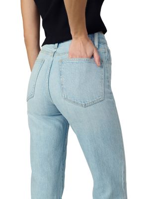 The Margot Cuffed Cropped Straight Jeans in Luxury