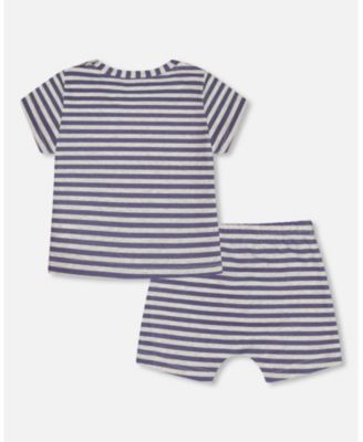 Boys' Organic Cotton Short Sleeve Top and Short Set - Baby