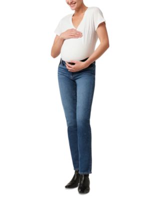 The Lara Cigarette Maternity Jeans in Energy