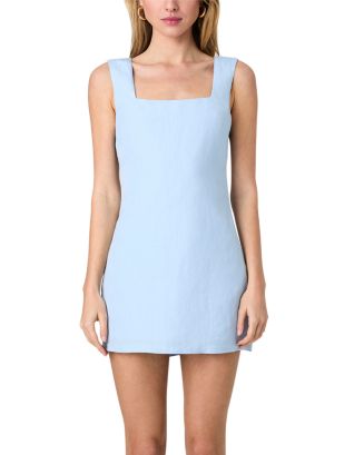 FRENCH CONNECTION Birdie Linen Blend Square Neck Dress | Bloomingdale's  Women