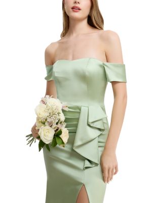 Gabrielle Off-the-Shoulder Gown