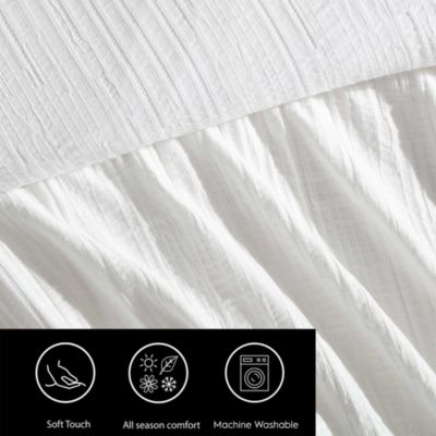 Bark Texture 3 Piece Duvet Cover Set, King