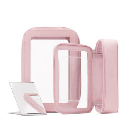 The in Flight Cosmetic Case in Atlas Pink