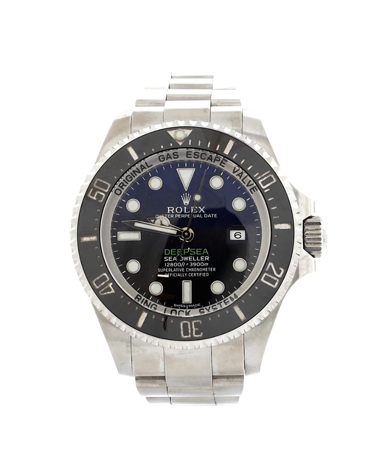 Pre-owned Pre-owned Rolex Rolex Oyster Perpetual Deepsea Sea-dweller James Cameron Automatic Watch In Stainless Stee In Dial Color: Black