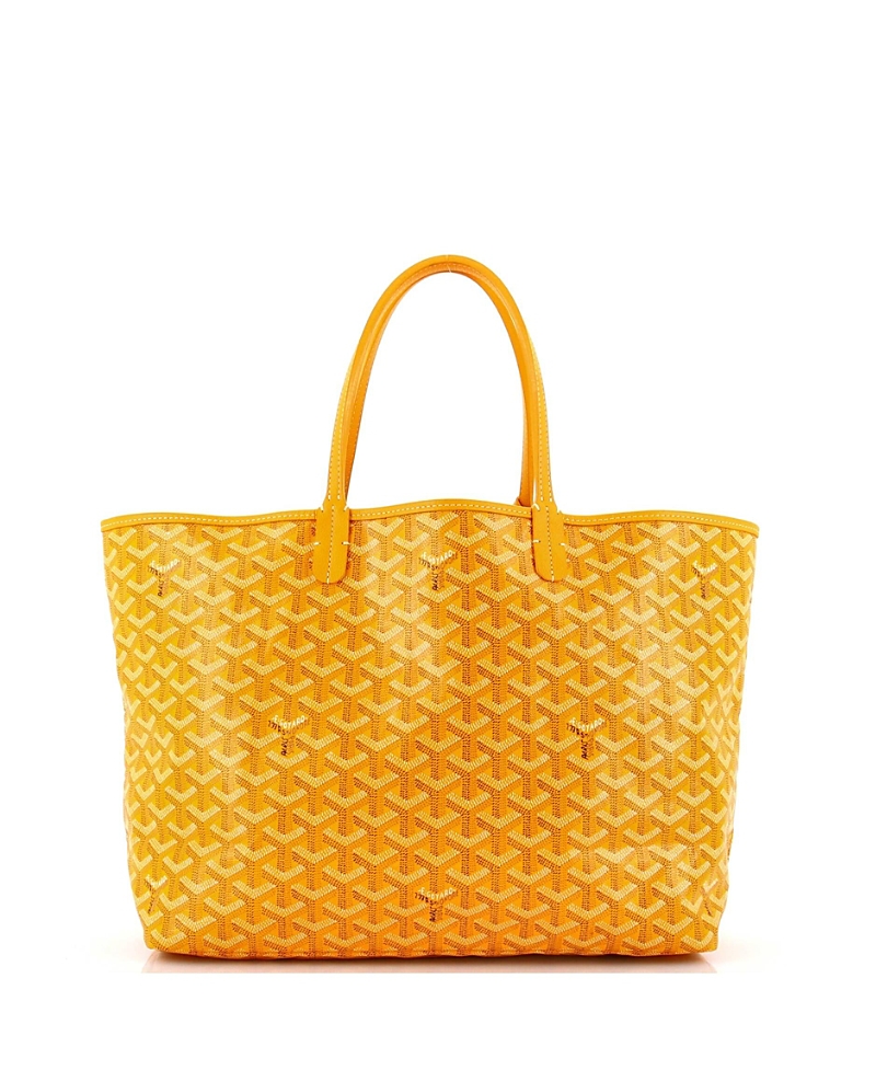 Pre-owned Pre-owned Goyard Goyard Pm Saint Louis Tote Coated Canvas In Yellow